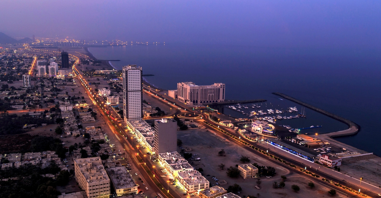 Fujairah costa del golfo de Omán
