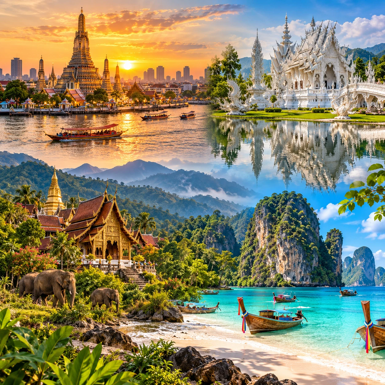 Bangkok, Chiang Rai, Chiang Mai y Krabi: viaje de novios por Tailandia