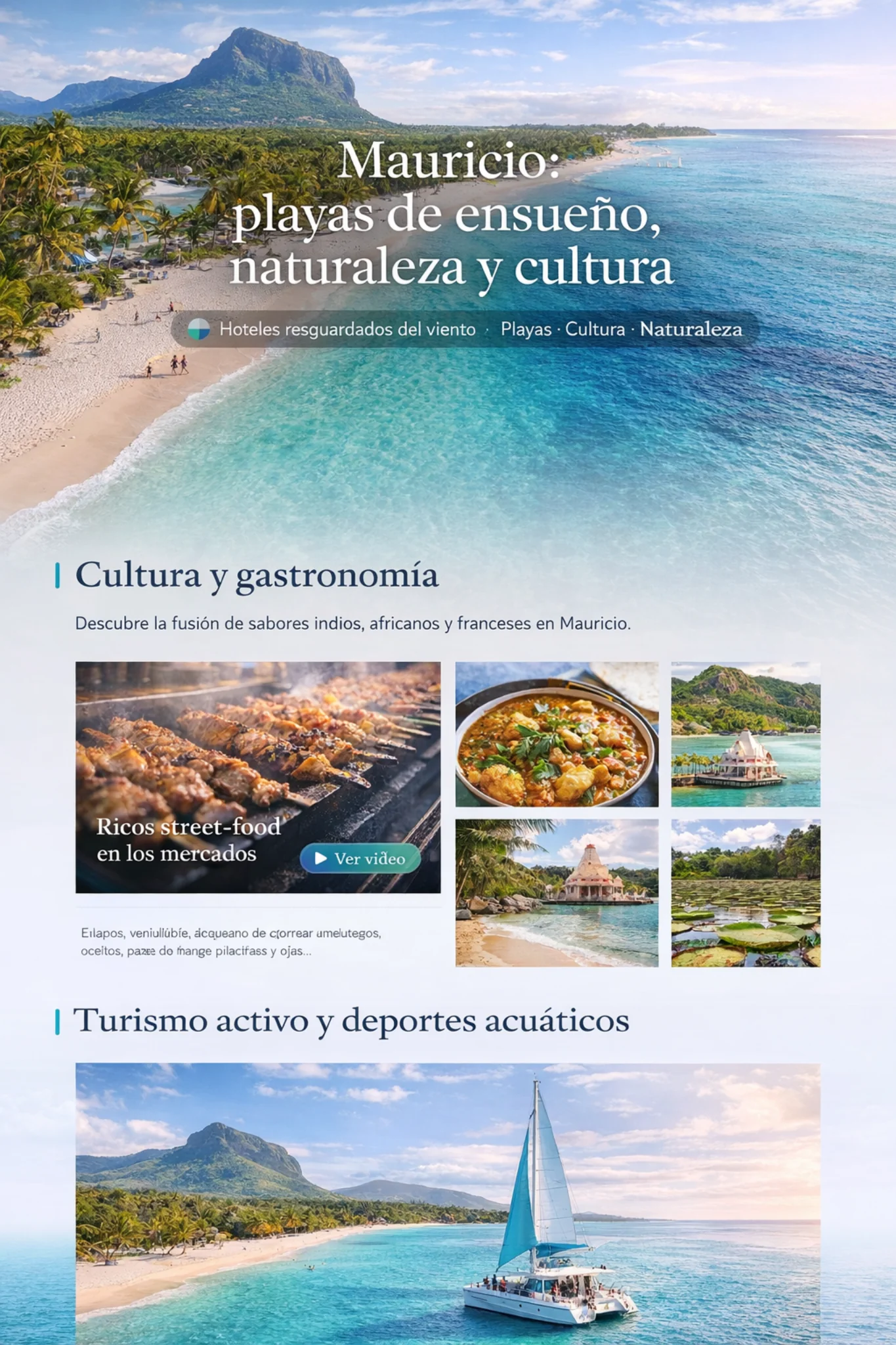 Mauricio: playas de ensueño, naturaleza y cultura