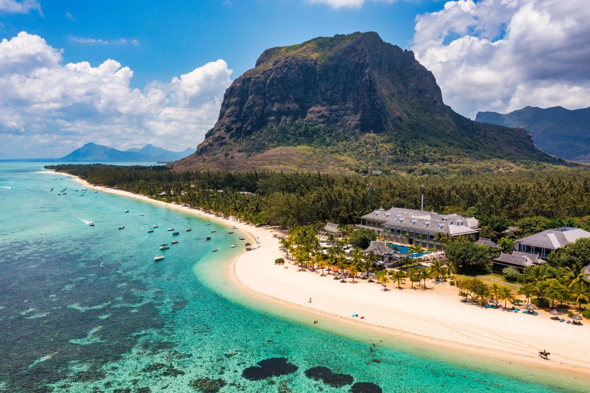 Costa de Mauricio y Le Morne